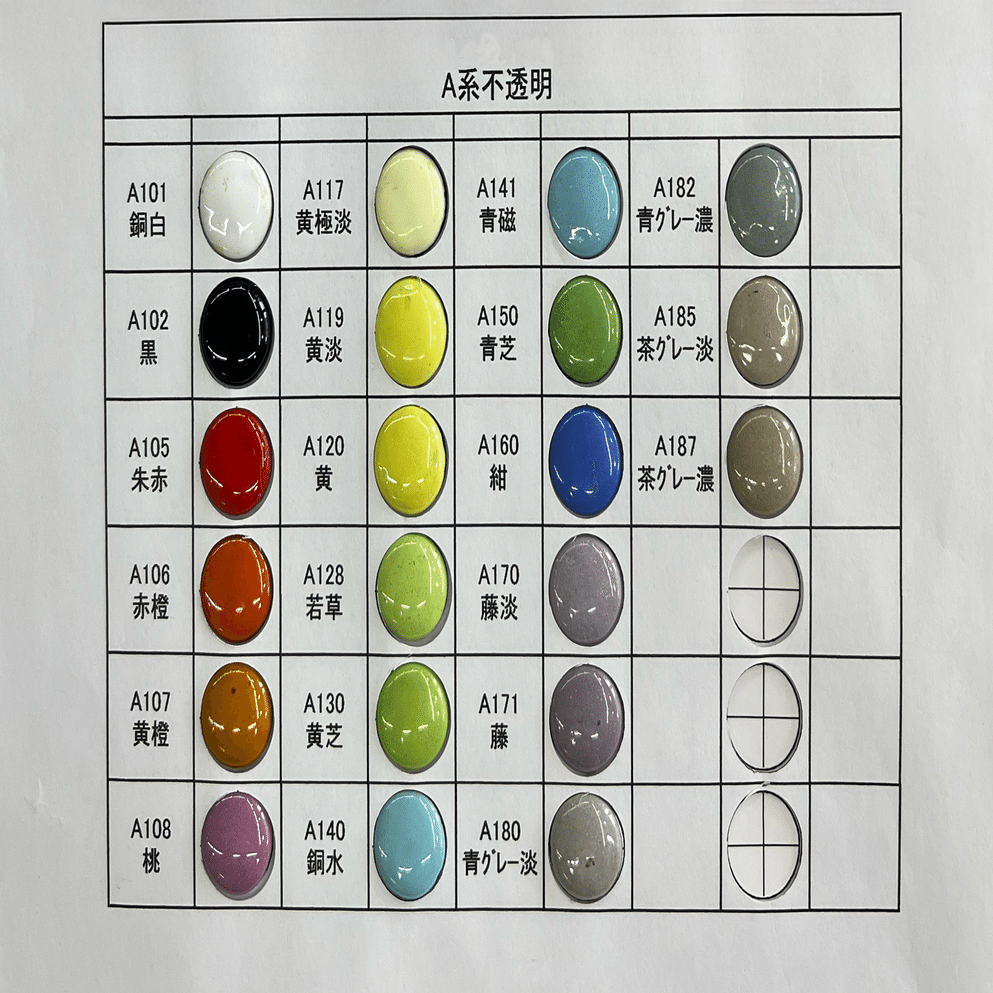 魅力的な七宝焼 その4｜七宝焼の釉薬（ゆうやく）について｜cyoromatsu