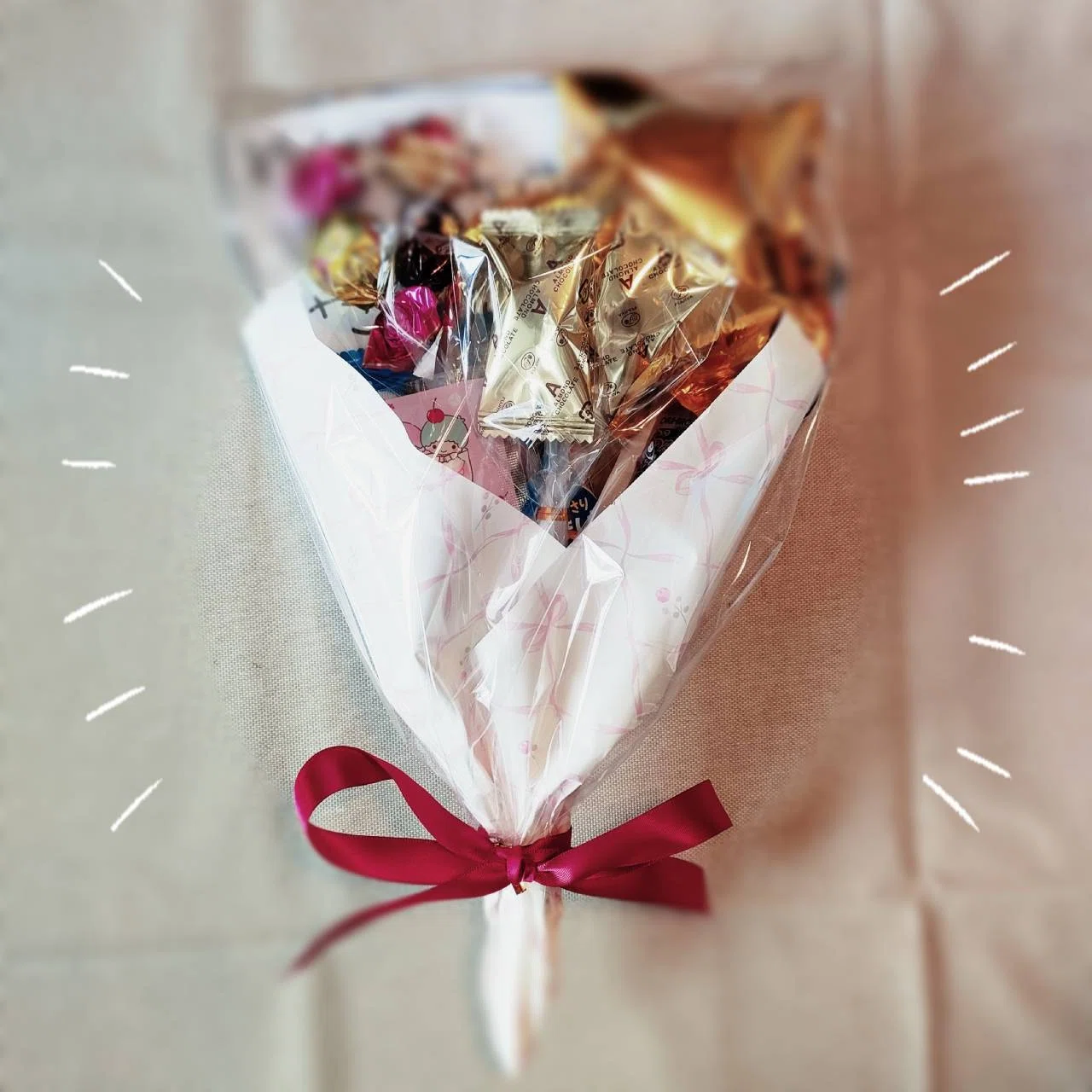 お 菓子 花束