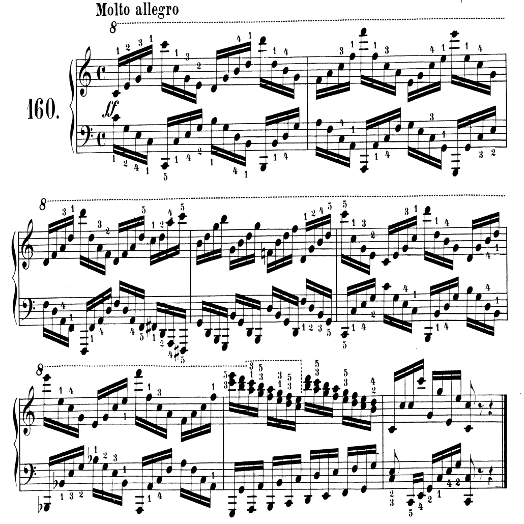 261 ツェルニー「8小節の練習曲 Op.821」を最後の曲から初見＆ポイント