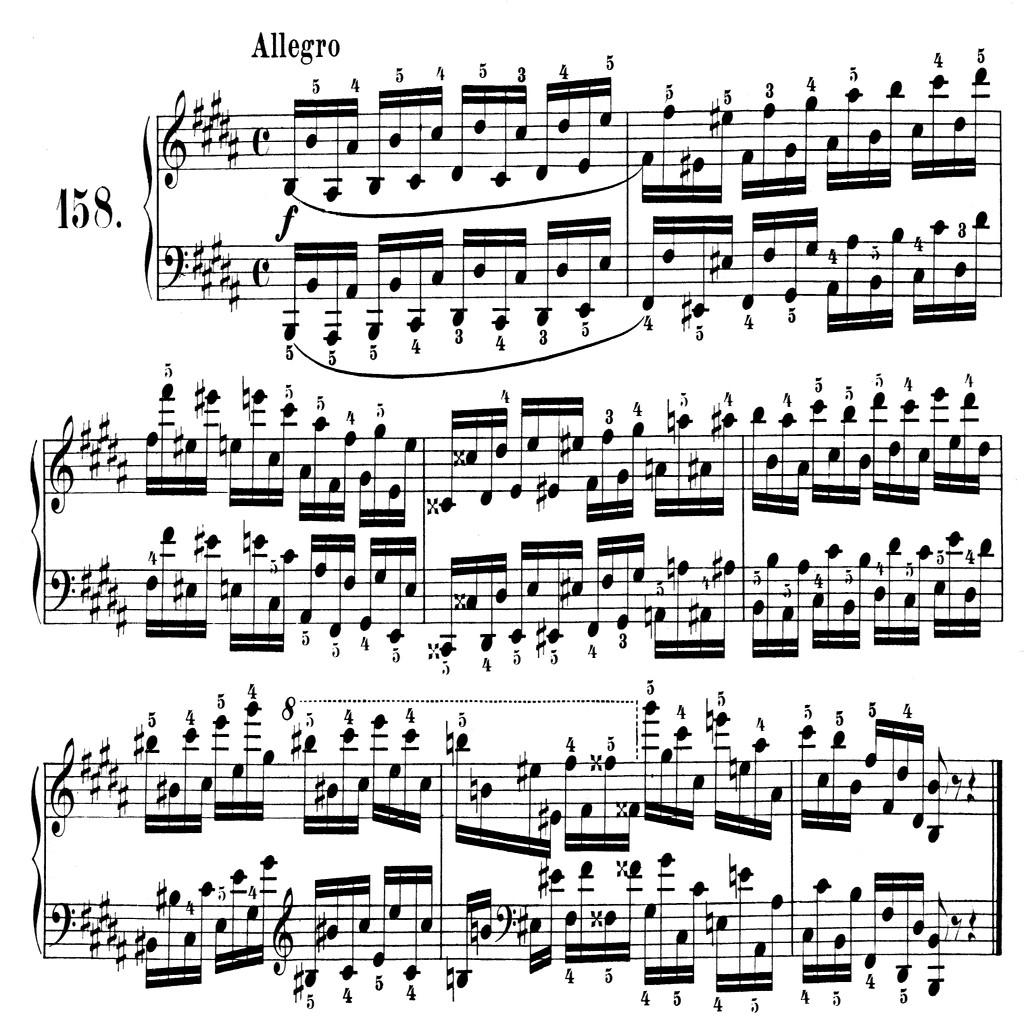 261 ツェルニー「8小節の練習曲 Op.821」を最後の曲から初見＆ポイント