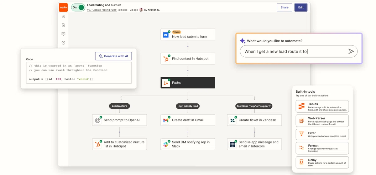 [Part 1] I want to automate task management. The first step in business ...