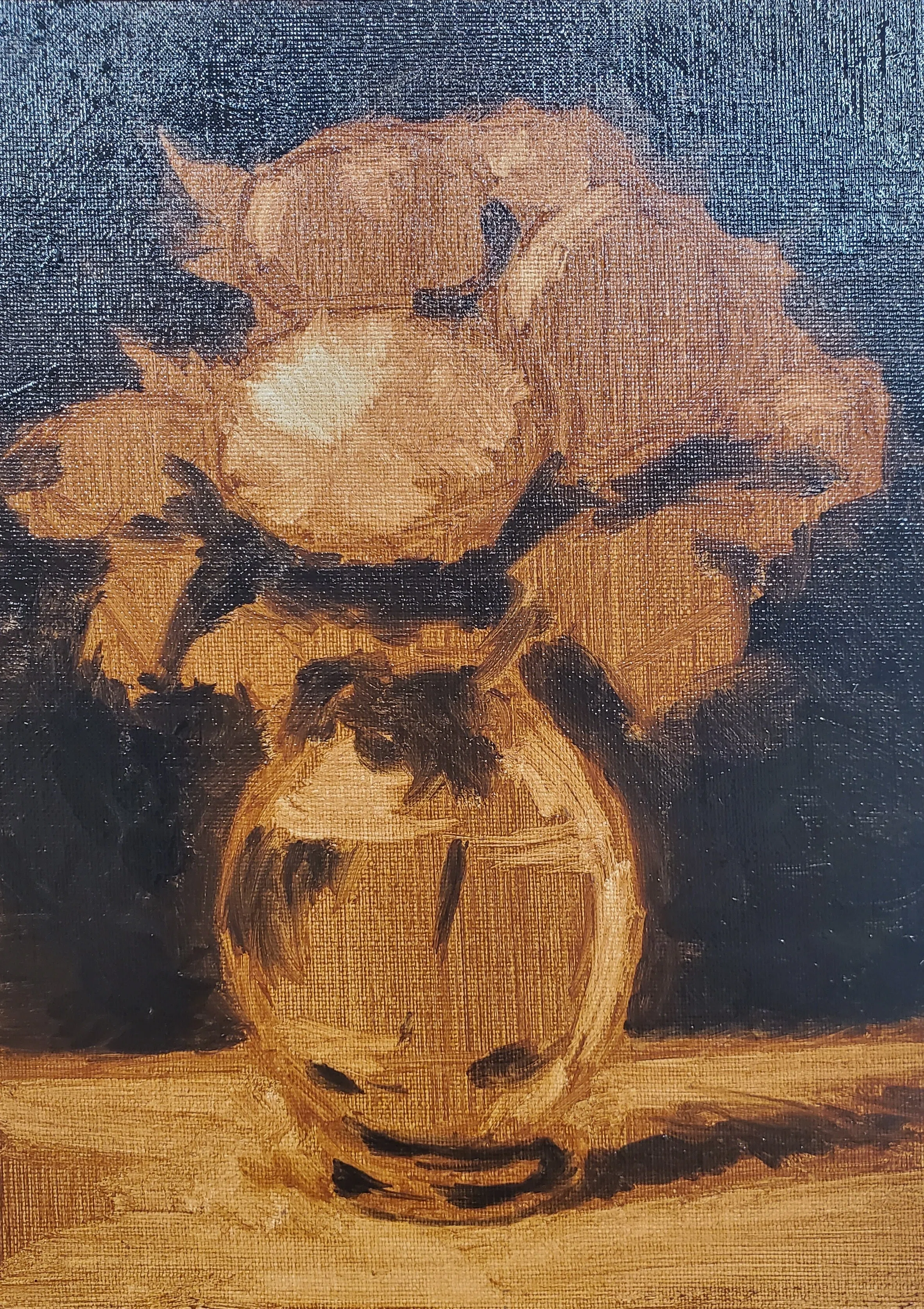 8色だけで描く油絵】マネ作『芍薬』の模写で学ぶ混色テクニック｜EYS