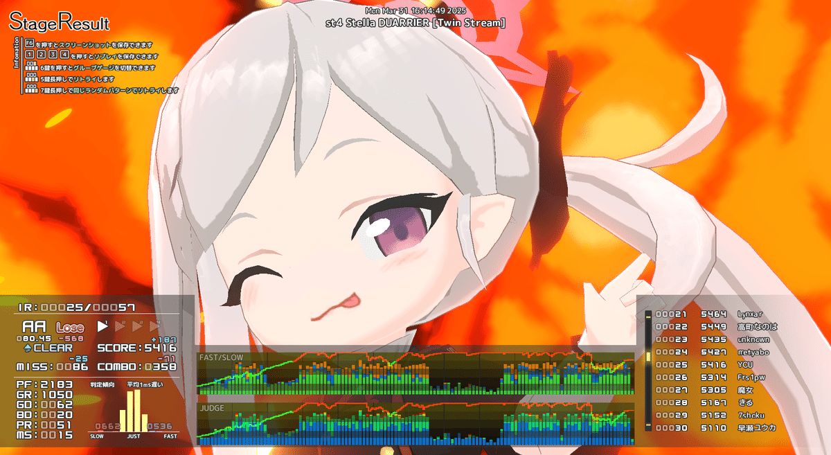 音ゲー日記20250331｜GRASS