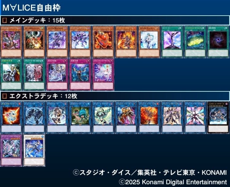 遊戯王 M∀LICEデッキパーツ マリス