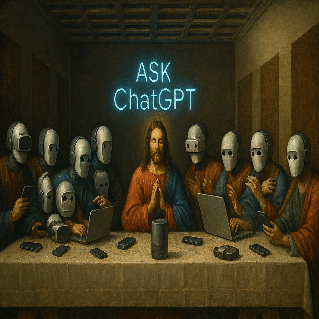 ChatGPTに描かせてみた】現代社会を有名絵画で風刺する。最後の晩餐