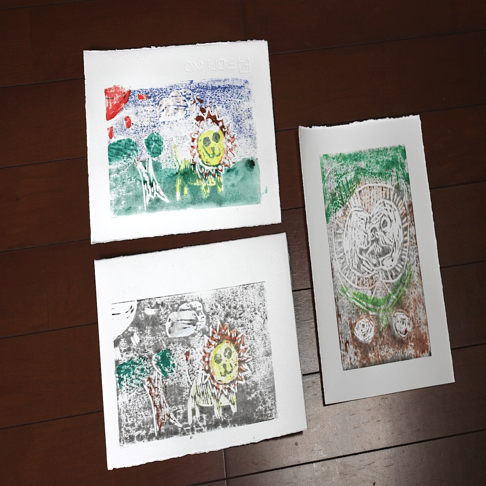 恵比寿・広尾にある永井版画造形教室。 パートナーは同じスタジオで