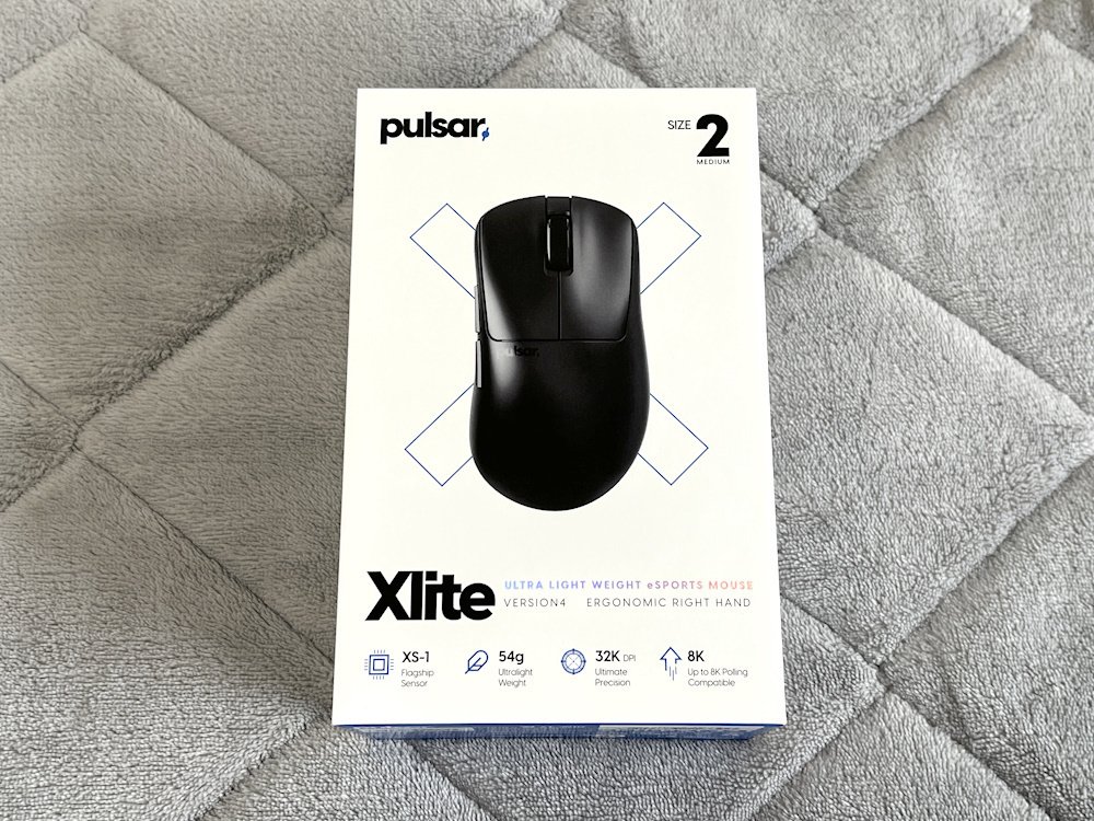 フィット感抜群の軽量エルゴマウス|Pulsar Xlite v4 SIZE2 フィット感抜群の軽量エルゴマウス|Pulsar Xlite v4 SIZE2