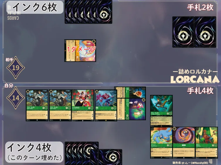 詰めロルカナ④ワンターンで勝利-OTK-｜まっし～