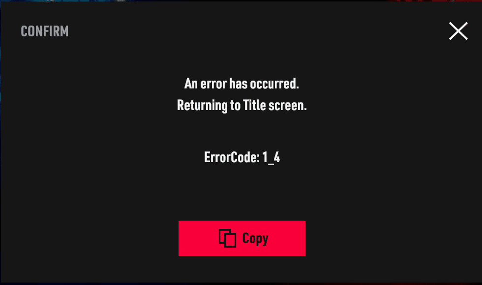 ErrorCode: 1_4」の対象方法について｜TOKYO BEAST