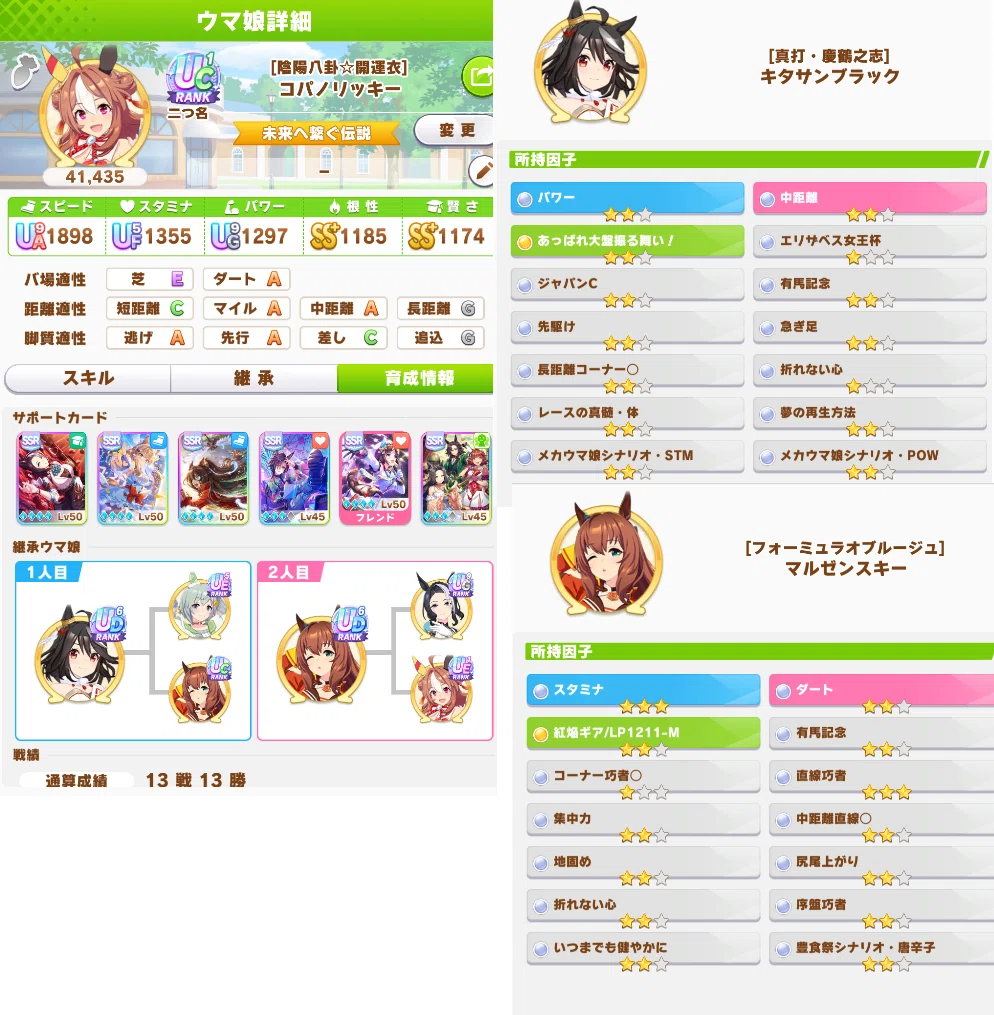 ウマ娘】マスターズチャレンジ レジェンド勝利編成 例｜赤津雅人