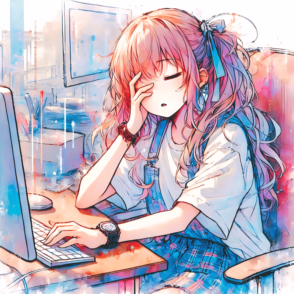 春眠という名の寝落ち｜AIイラスト｜Alpaka