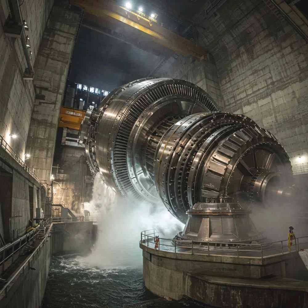 水力発電 水力発電所 タービン フリー写真、フリー素材：南城市 雑貨 愛が届ける01