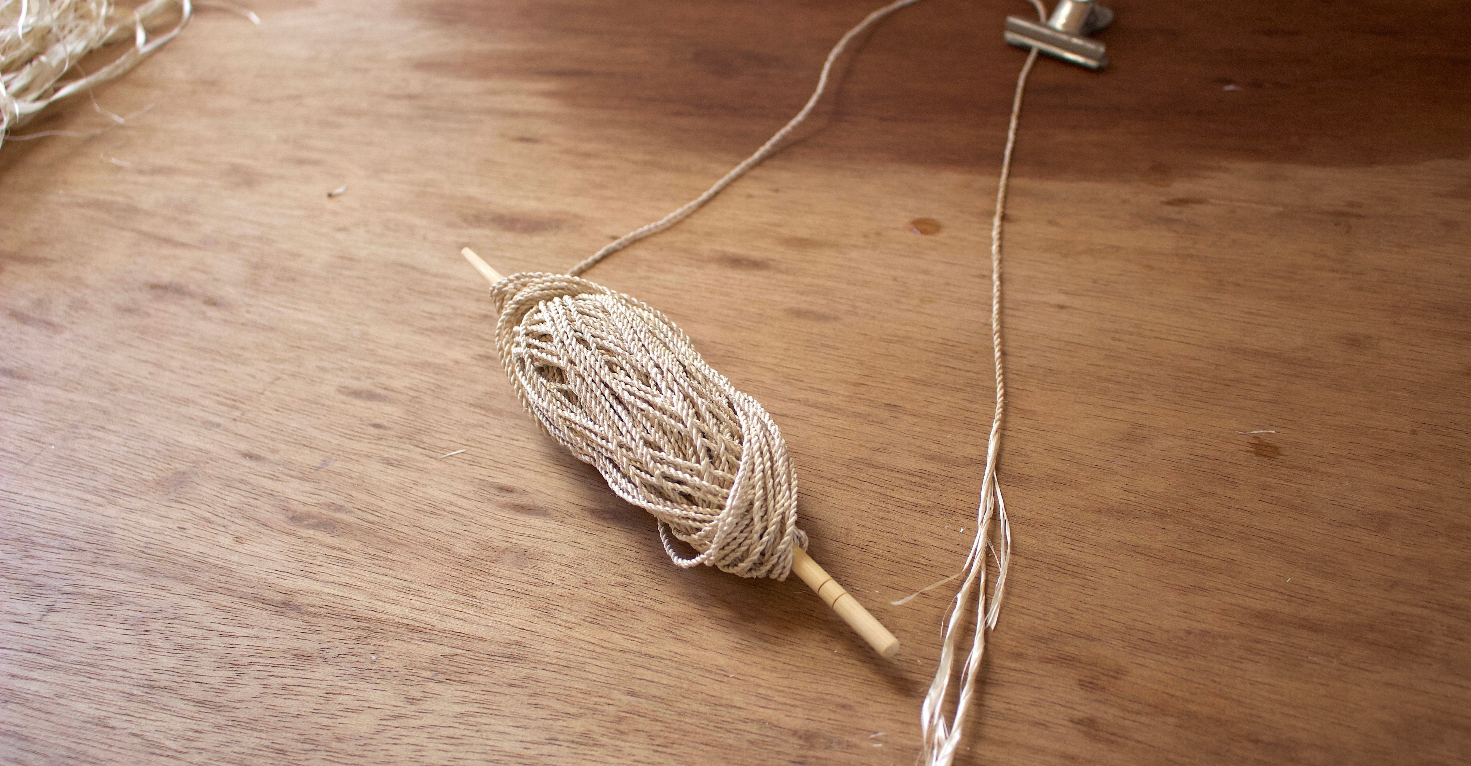 材料費0円！葛（クズ）の繊維で編むネットバッグ①🌿糸作りから