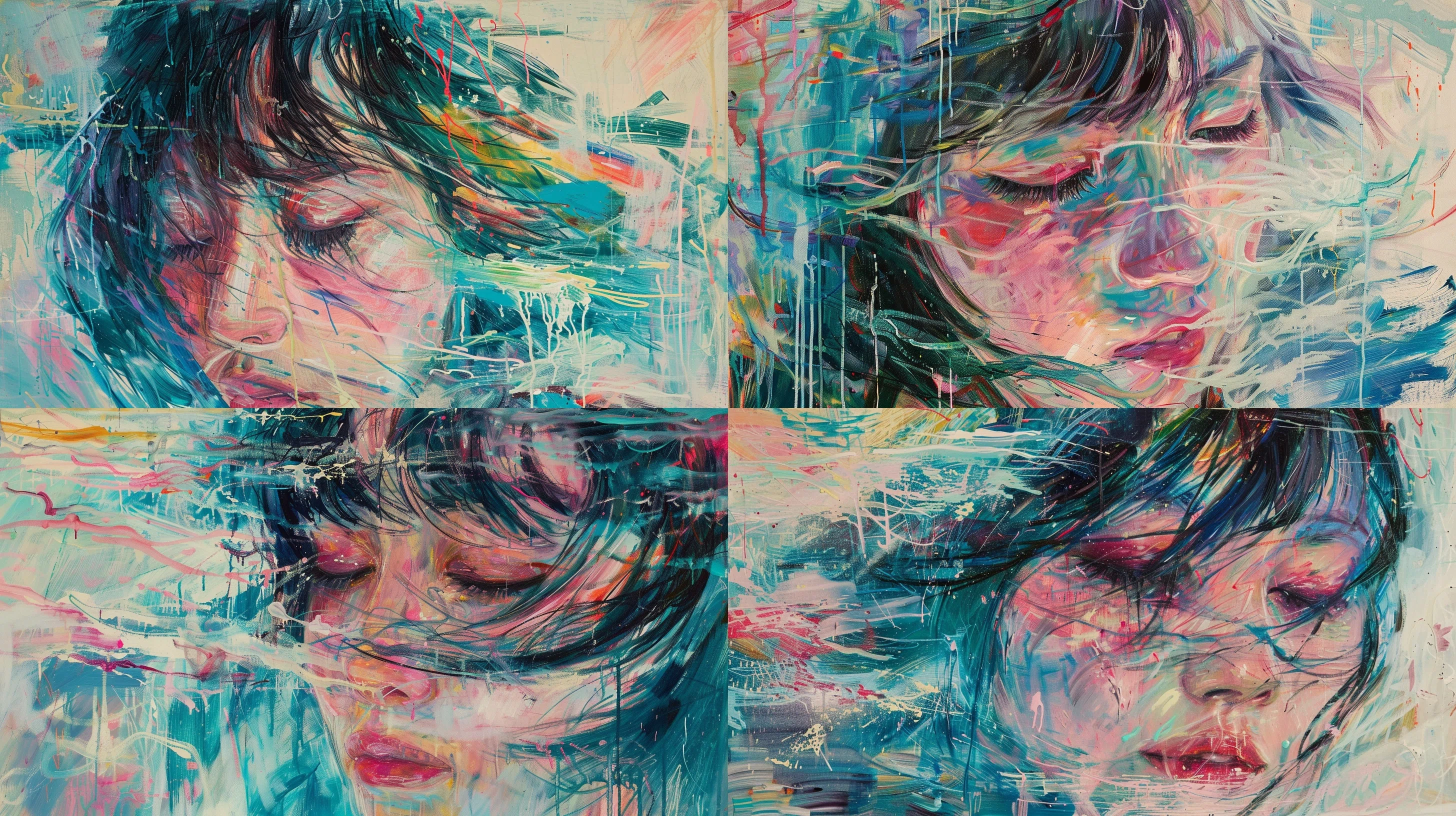 新】絵画 写真プリント フチ無し 1:1 アート 絵 Midjourney 昔絵画写真