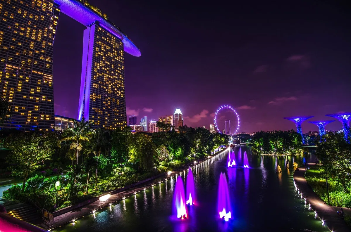 シンガポールの夜景