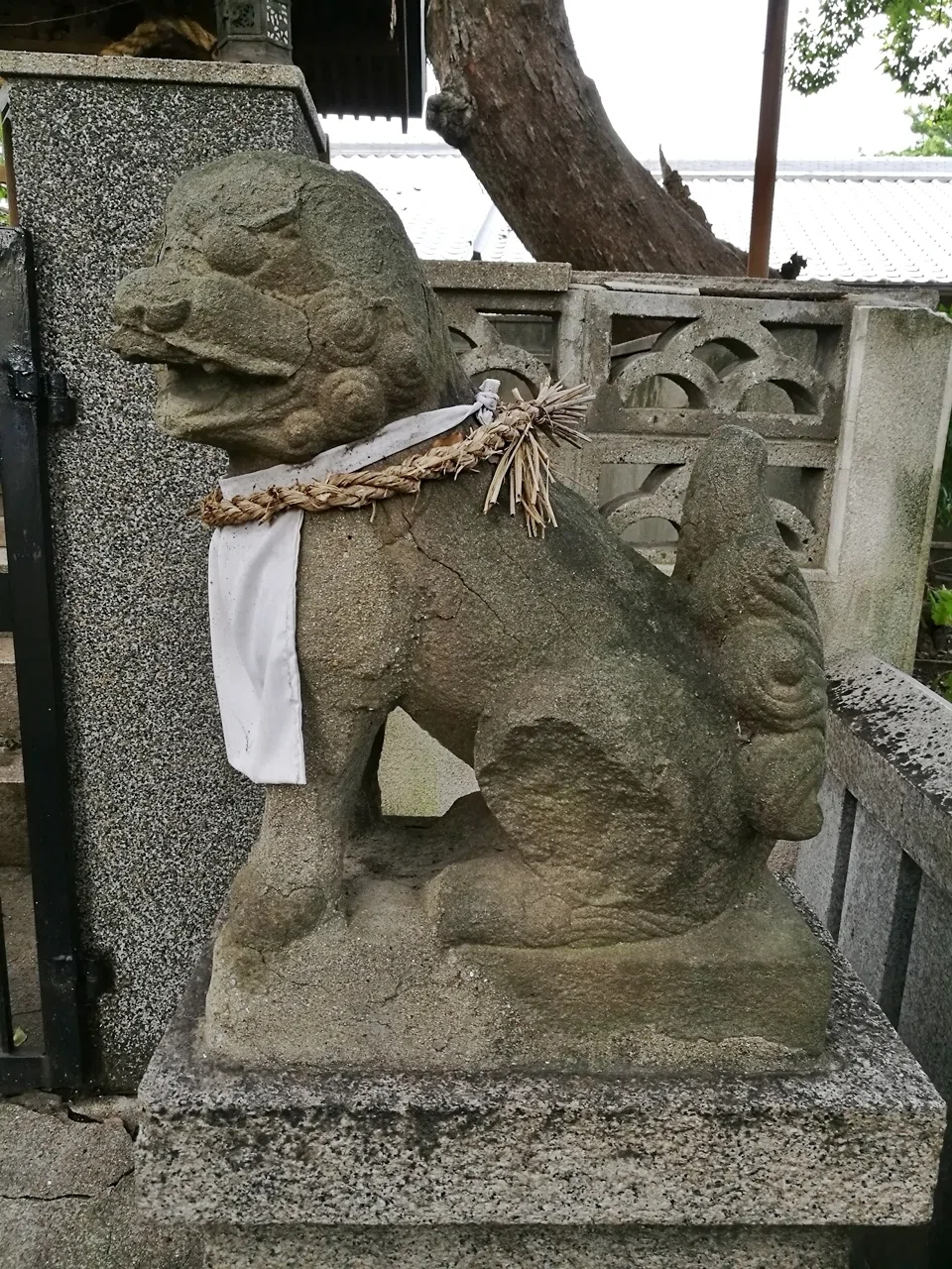 大阪市の神社と狛犬 ㉓東住吉区 ①桑津天神社～二等辺直角三角形の宝暦