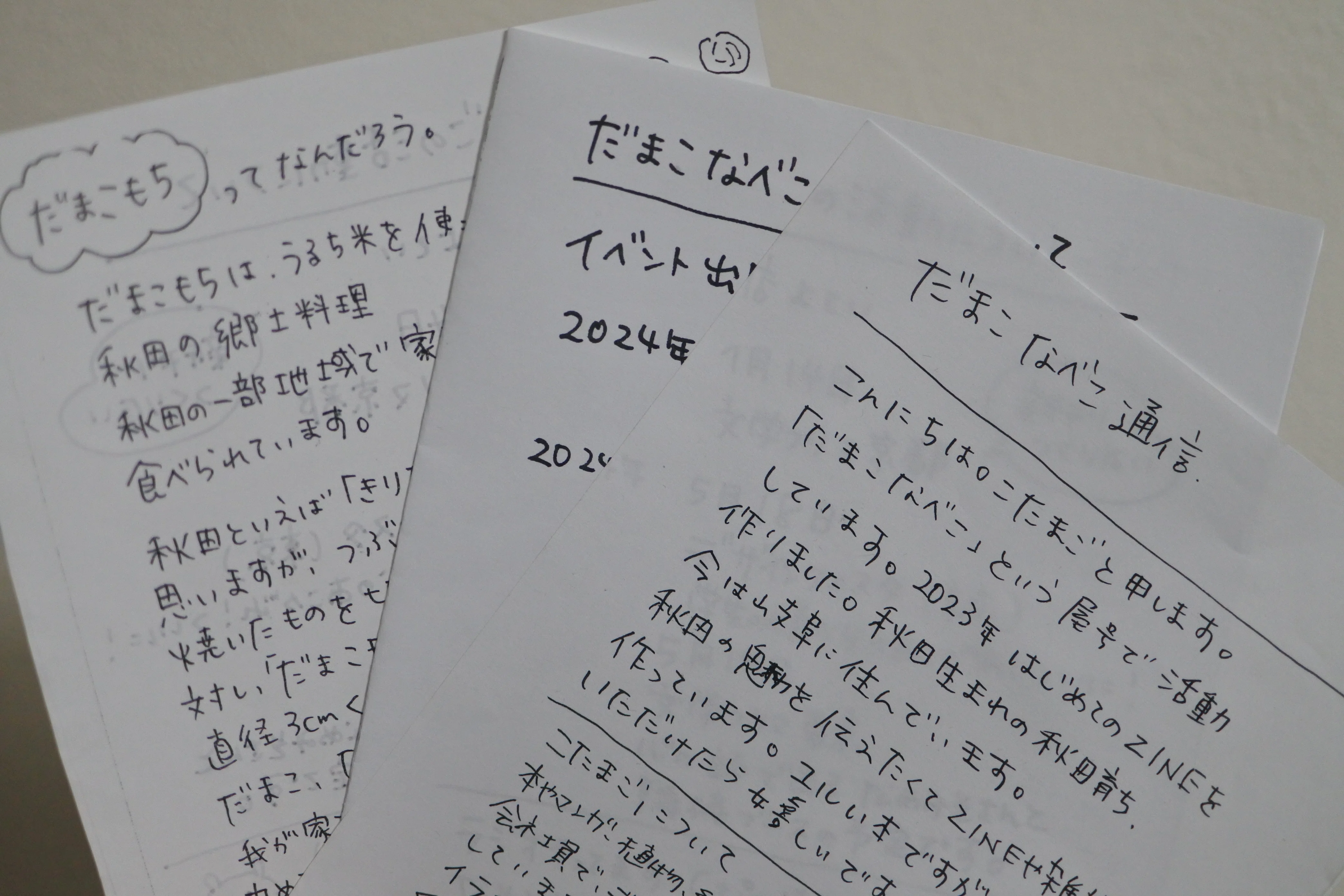 自己紹介的フリーペーパーを作りました｜こたまご