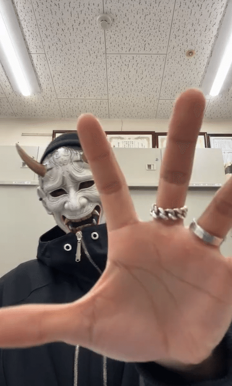 O-MENZ 般若さん　フォトプロップス 般若（新年ver） #OMENZ #ダンステロリスト集団