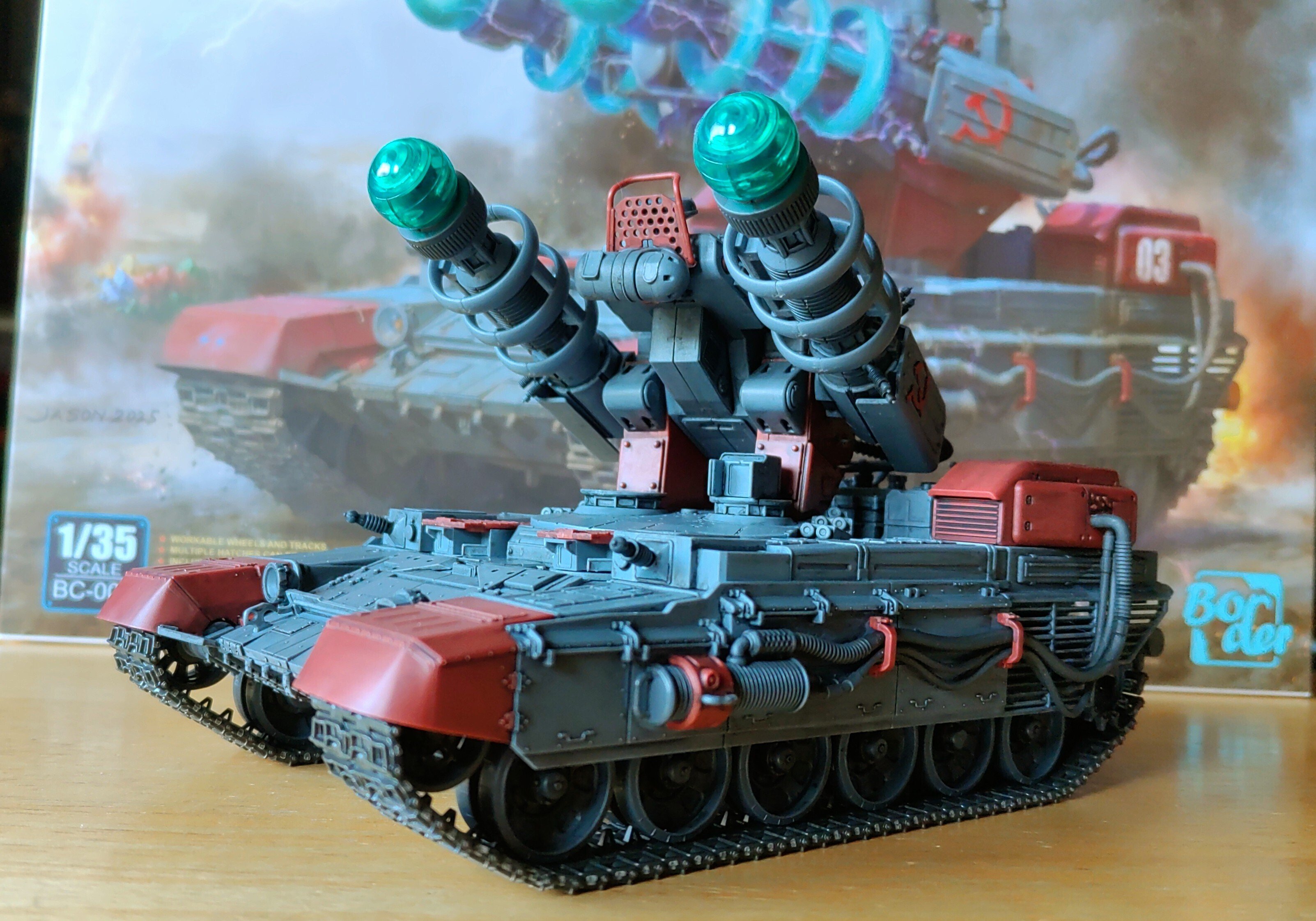 テスラタンク』 プラモデル 【ボーダーモデル】 完成披露｜K3-O2