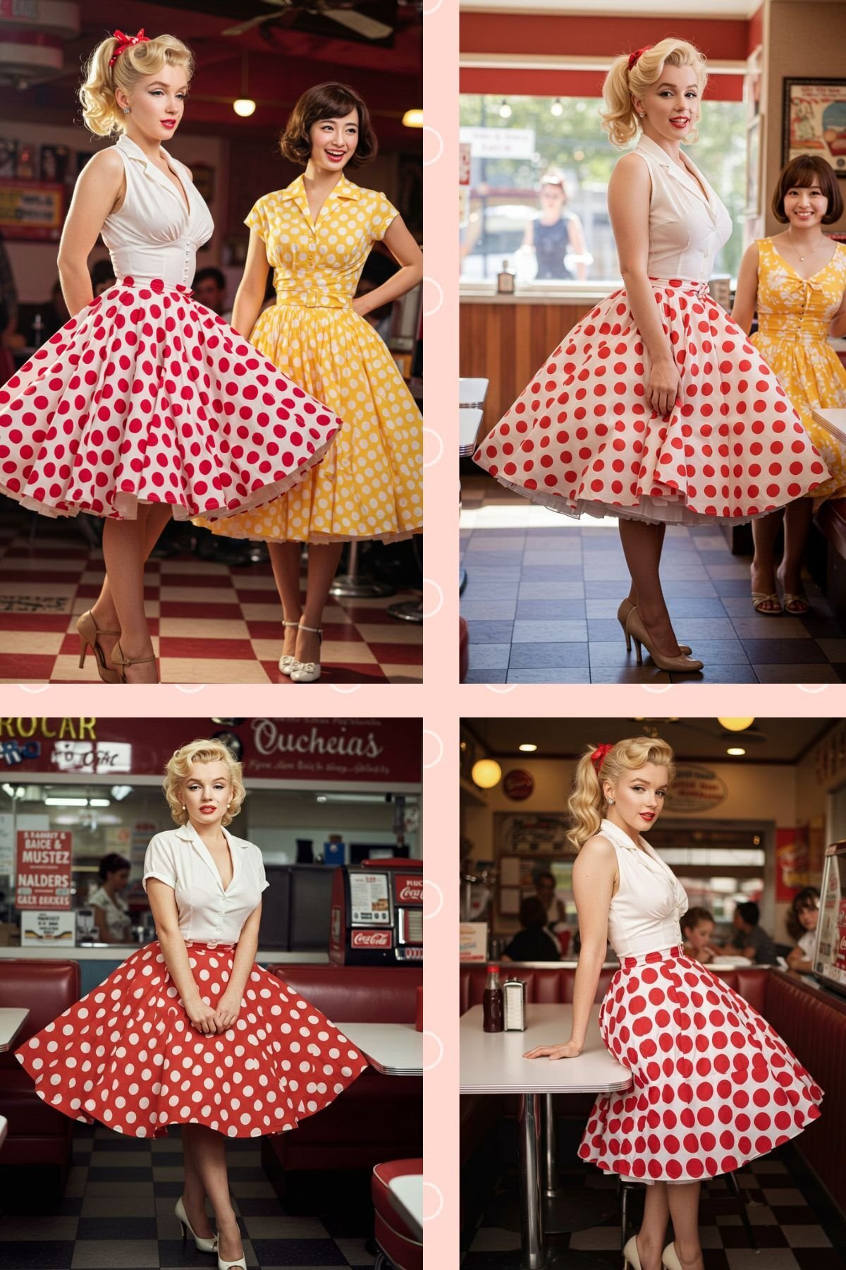 1950年代・ロカビリーファッションの特徴とマリリン・モンローのAI