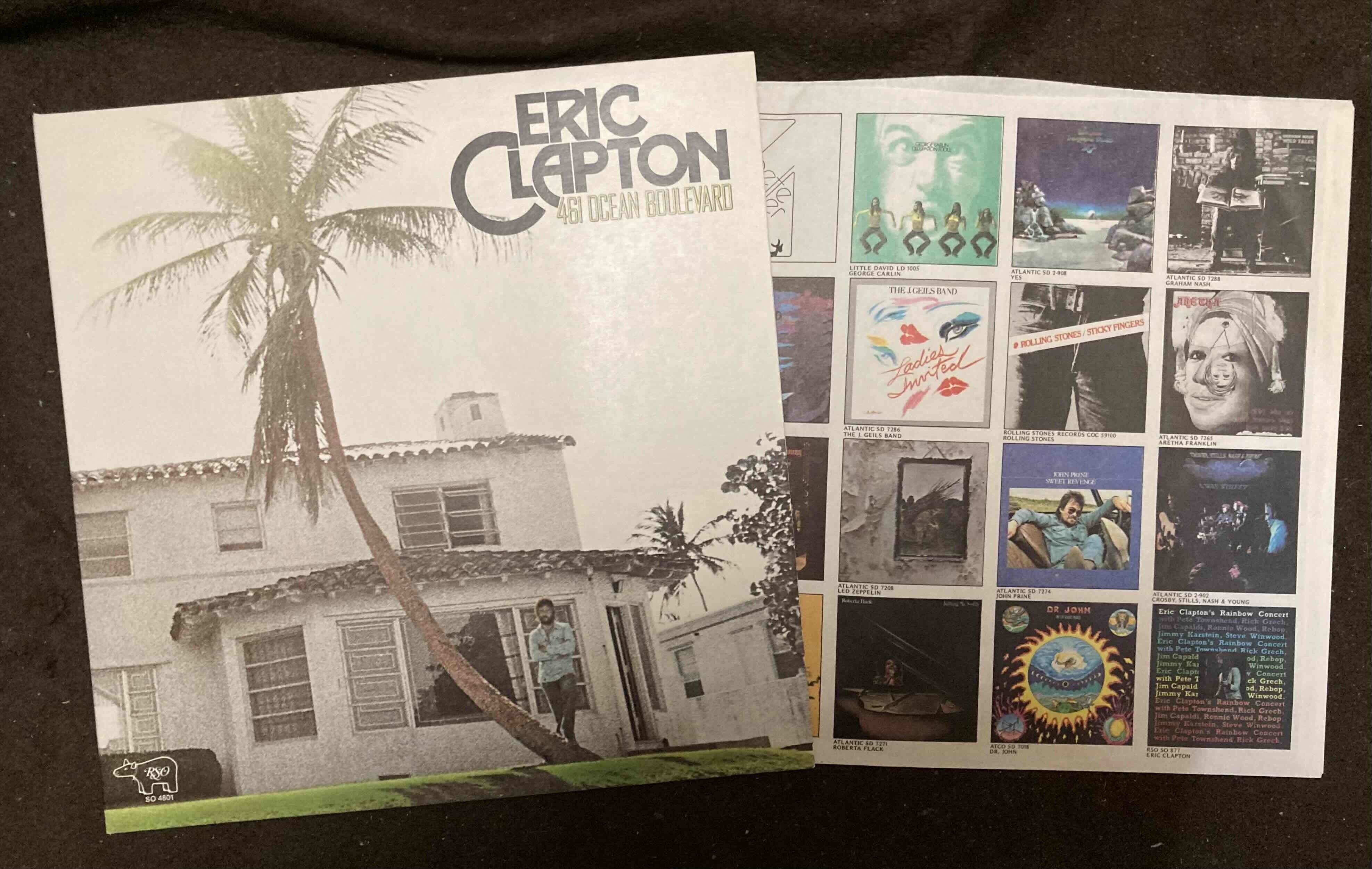 Eric Clapton [461 Ocean Boulevard] RSO SO-4801｜naruru's Record
