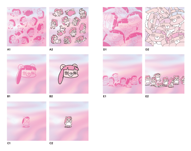 コレサワ「あたしを選んだ君と選ばなかった君へ」CDジャケットデザイン