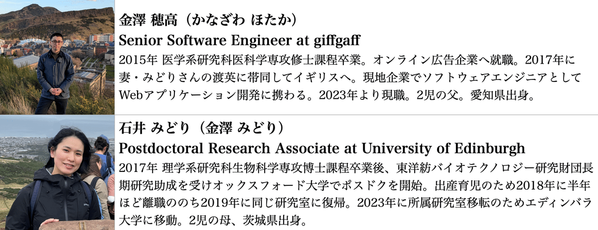 金澤穂高さん＆石井みどりさん - 英国暮らしを楽しむ二人｜英国