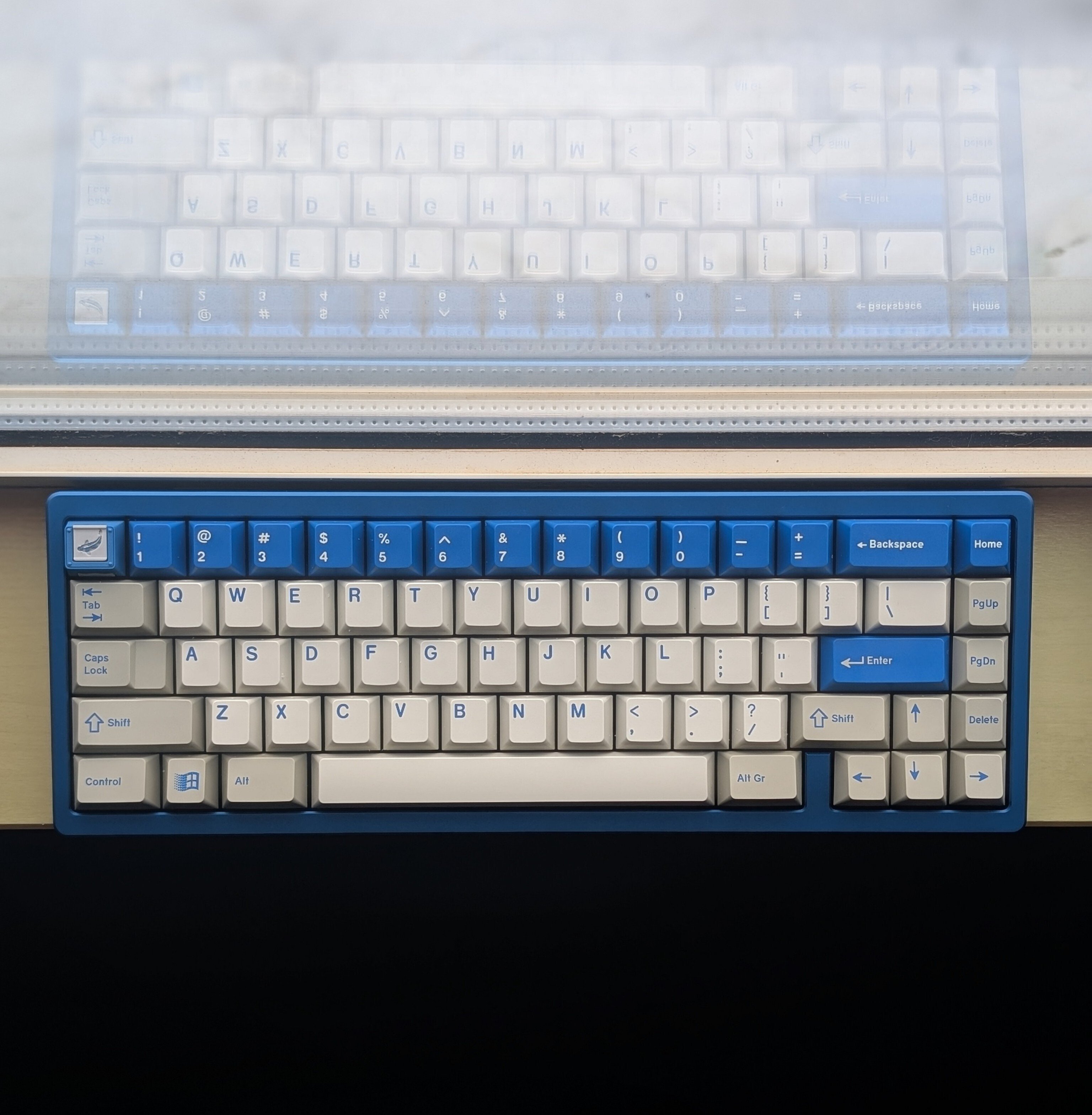 Singa Kohaku-Yale Blue自作キーボード Kalam Kohaku R2 Yale