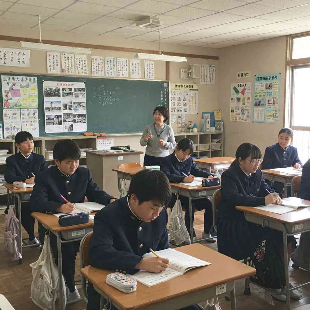 中学校、授業 フリー写真、フリー素材：南城市 雑貨 愛が届ける03
