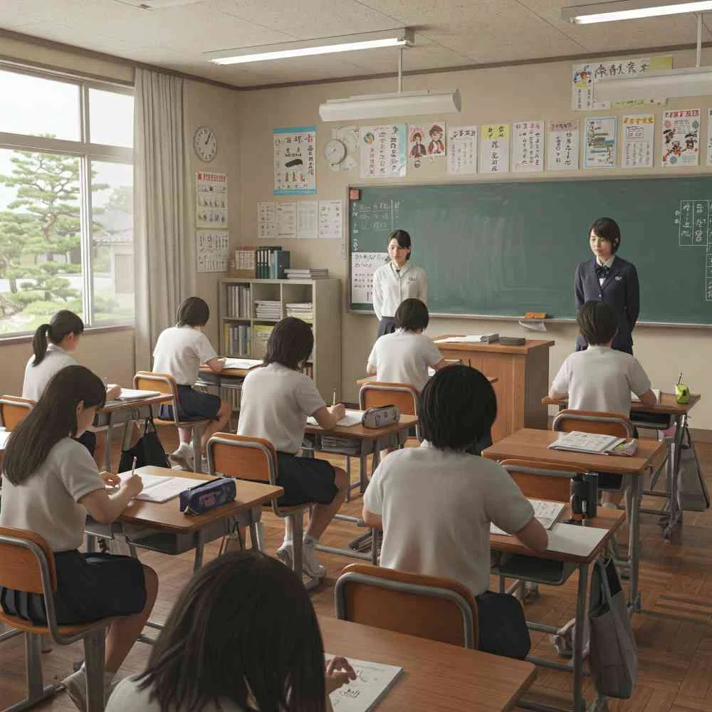 中学校、授業 フリー写真、フリー素材：南城市 雑貨 愛が届ける04
