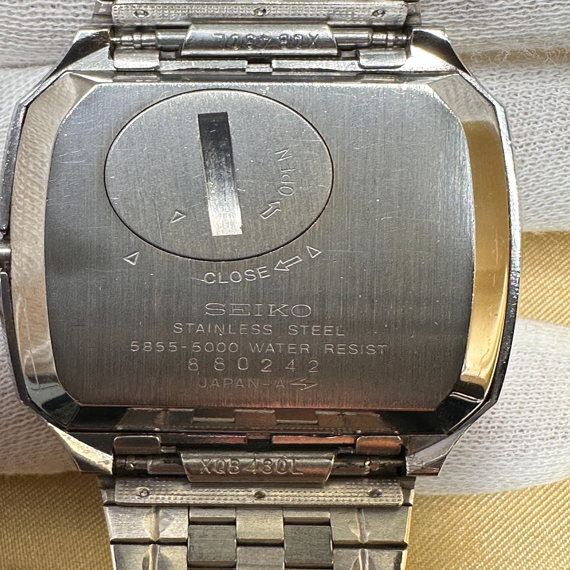 ⌚026】SEIKO キングクオーツ 5855-5000 ホワイト｜Crusoe