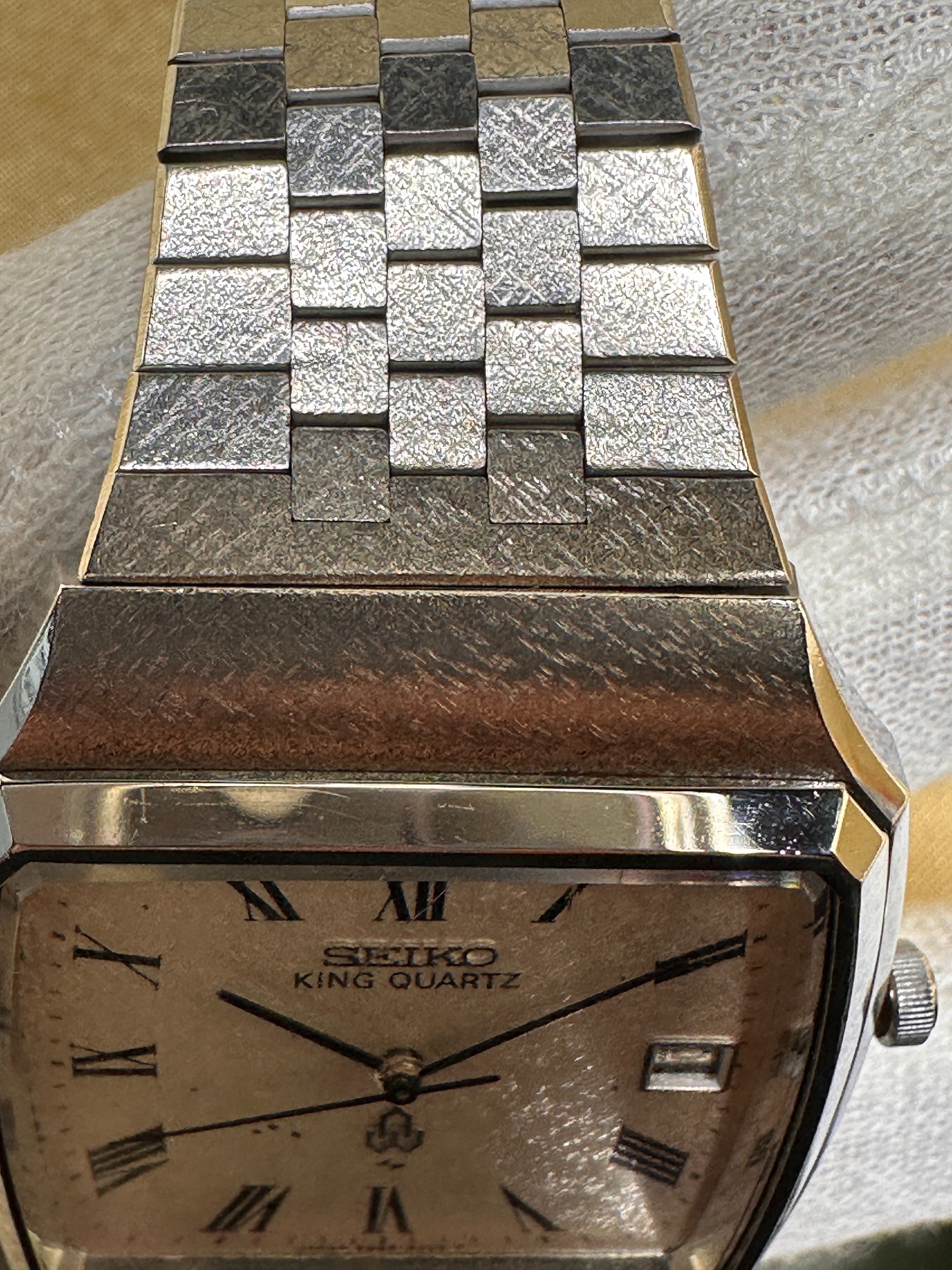 ⌚026】SEIKO キングクオーツ 5855-5000 ホワイト｜Crusoe