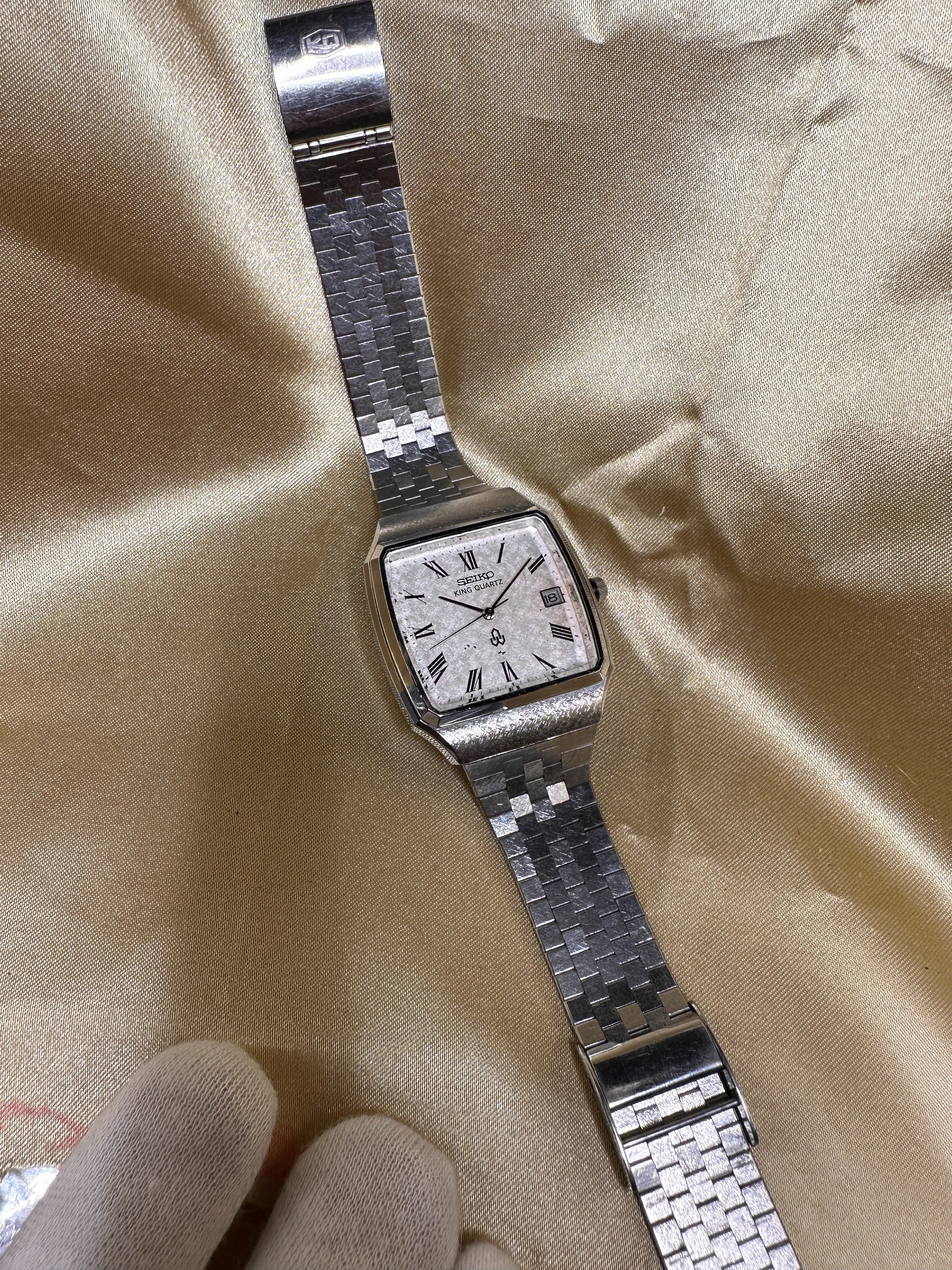 ⌚026】SEIKO キングクオーツ 5855-5000 ホワイト｜Crusoe