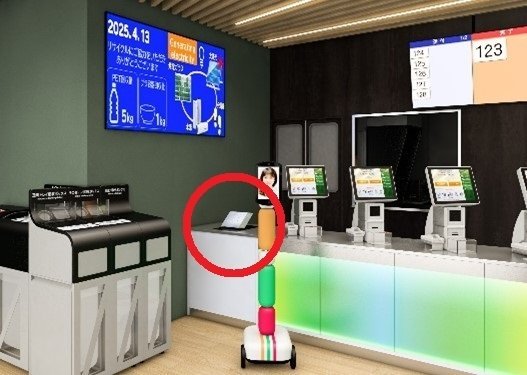 セブン大阪万博店、空中ディスプレイ搭載セルフレジ「デジPOS」導入か