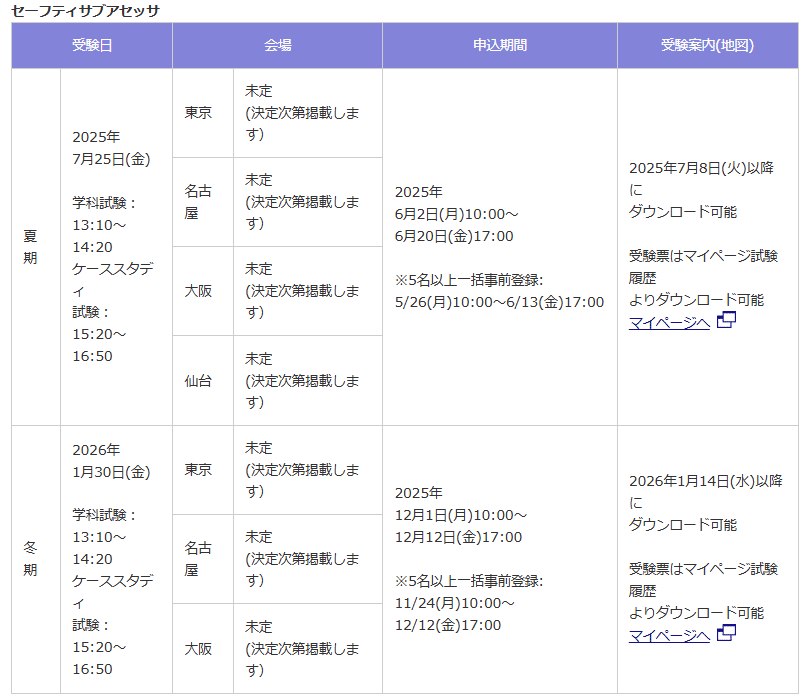 セーフティサブアセッサ 7月受験に向けて｜木下労働安全コンサルタント
