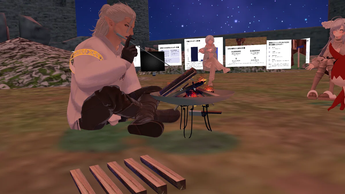 4月の『Virtual Camp Night』@VRChat｜ミィたん