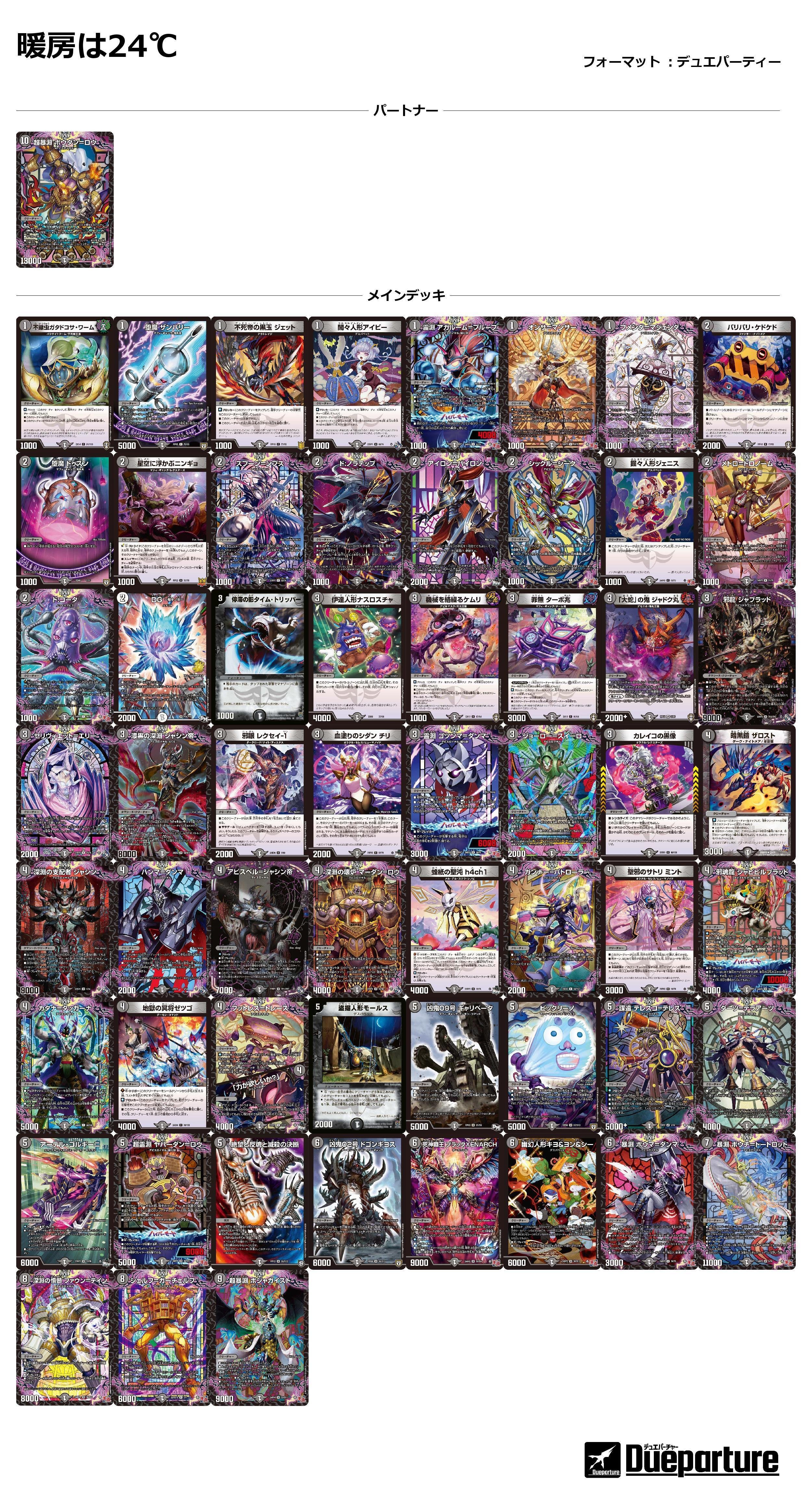 デュエパーティー　デッキ　ボウダンロウ デュエパ】第20回 ボウダンロウ日記【デュエパヶ原3rd