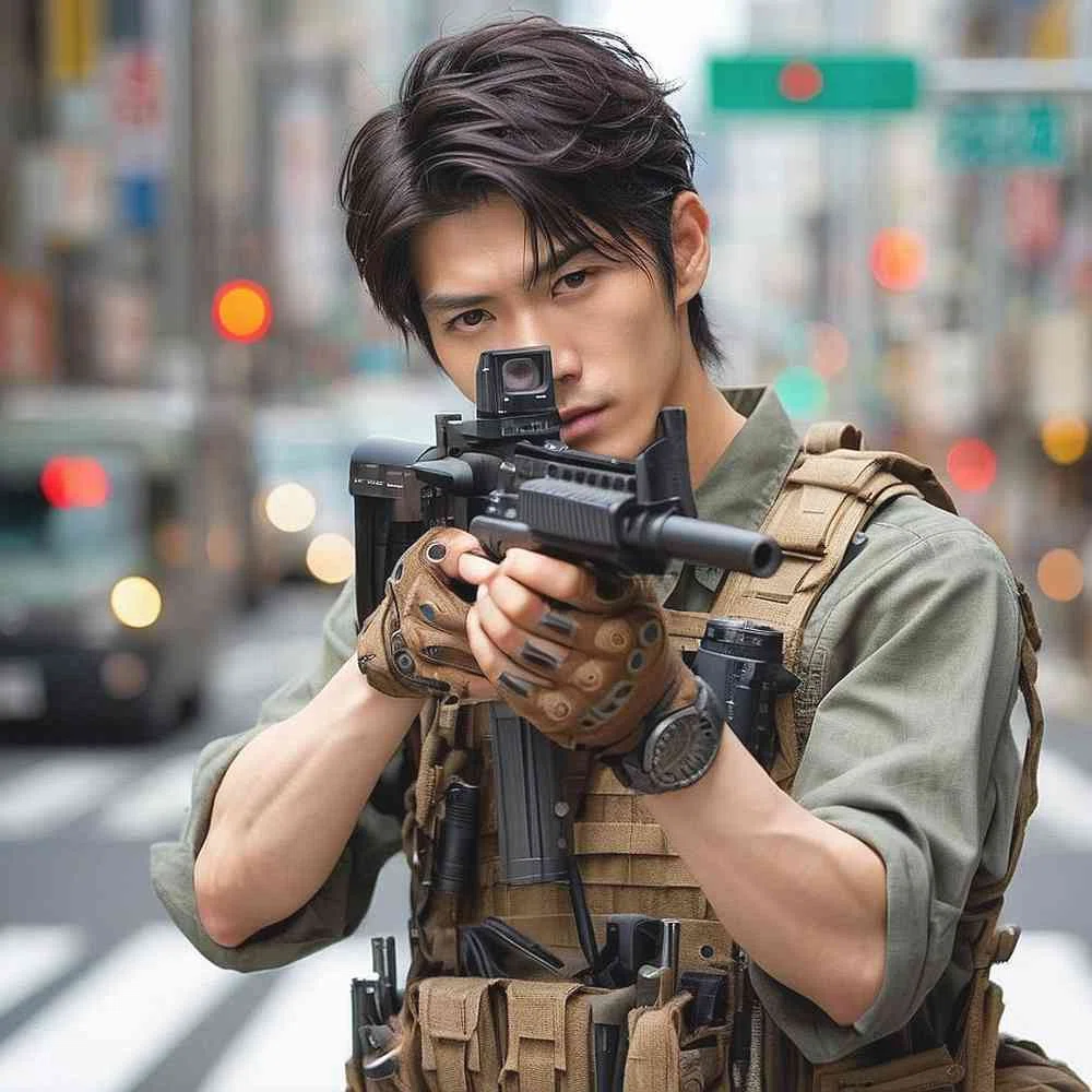 南城市のイケメン 人物 フリー写真、フリー素材：南城市 雑貨 愛が届ける03