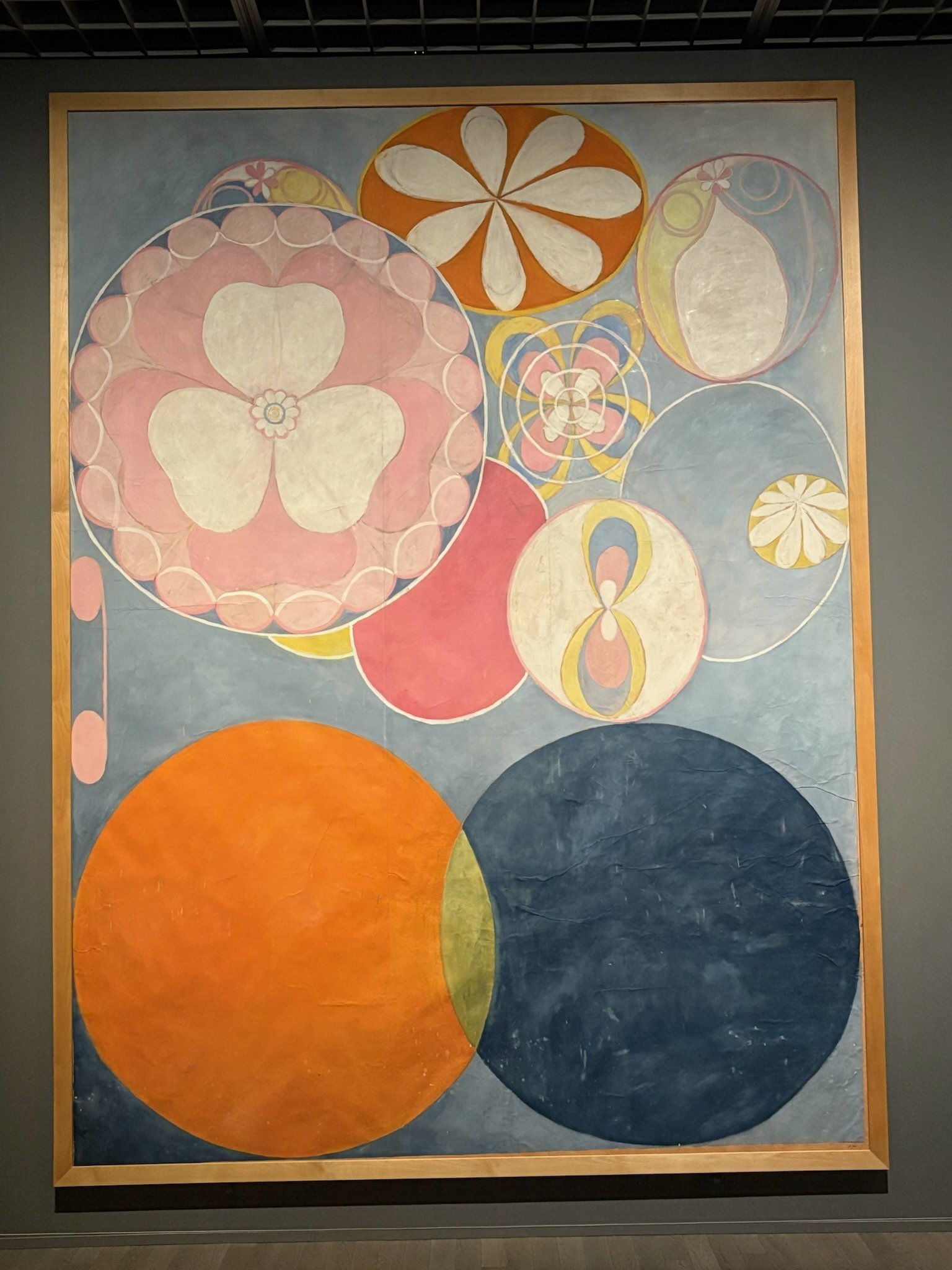 スピリチュアル抽象画 油絵 3枚組 目に見えない霊的な啓示で