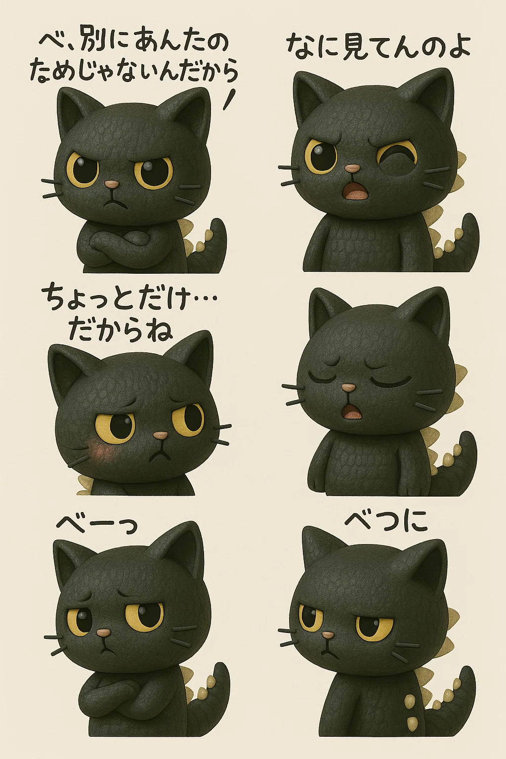 匿名配送　オセロットの群れ　プロモスタンプ版　日本語 誰でも作れる！日本語スタンプ画像の超かんたんプロンプト｜hirokaji