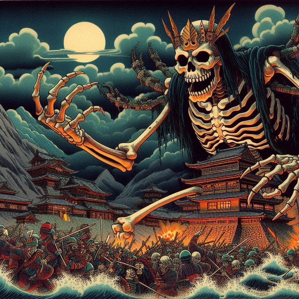 ドクロを描いてみました 浮世絵・日本画に描かれた骸骨（ドクロ） | カラパイア