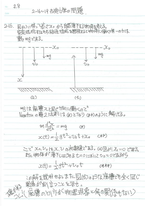 2-(2).物理化学McQuarrie&Simon 第二章：古典的波動方程式 問題演習編