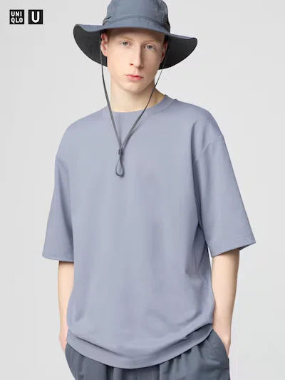 2025春夏】ユニクロの『エアリズムコットンオーバーサイズTシャツ/5分