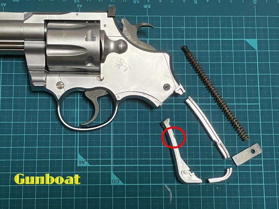 KSC キングコブラ フレーム割れ修復｜Gunboat