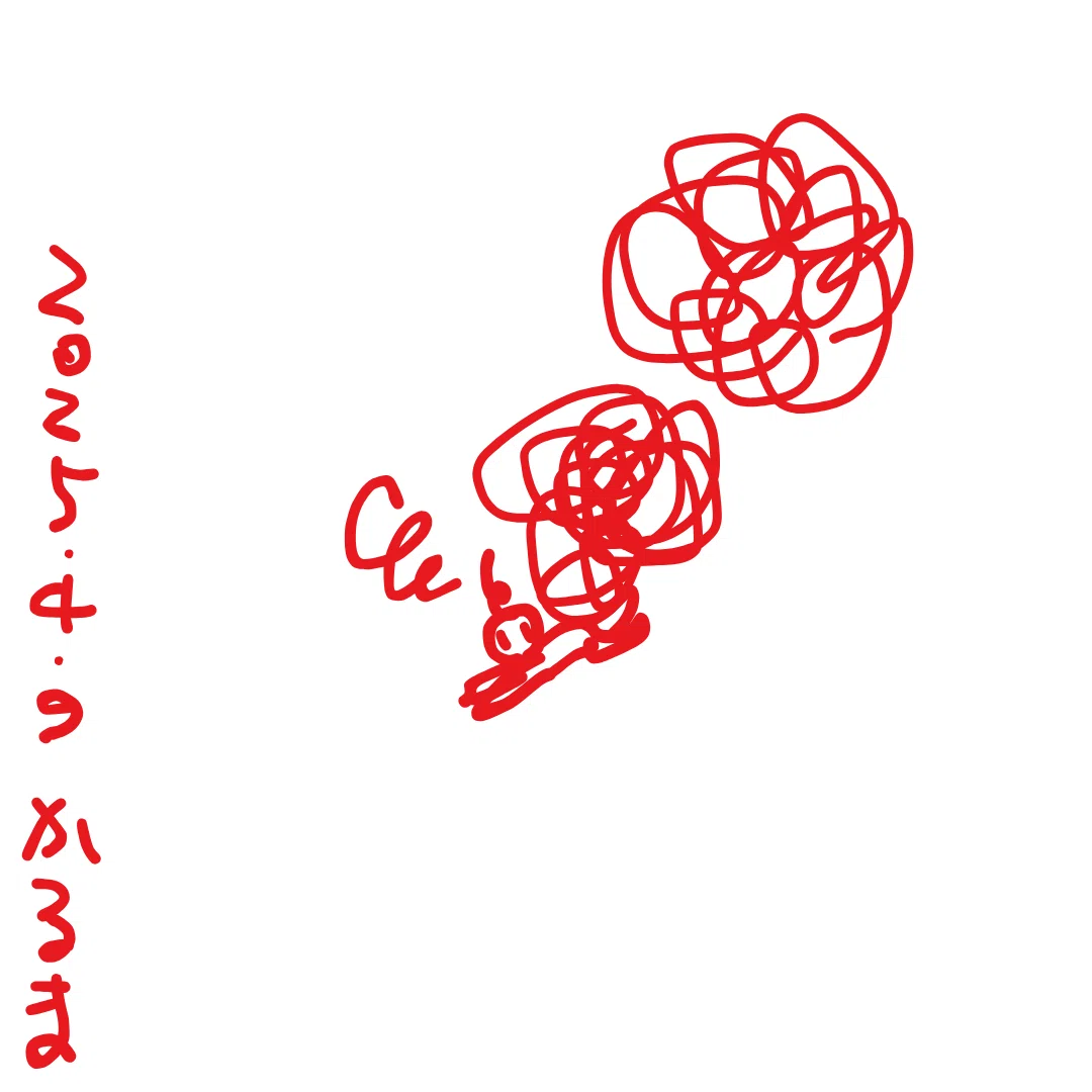 不安とプレッシャーに押しつぶされている図