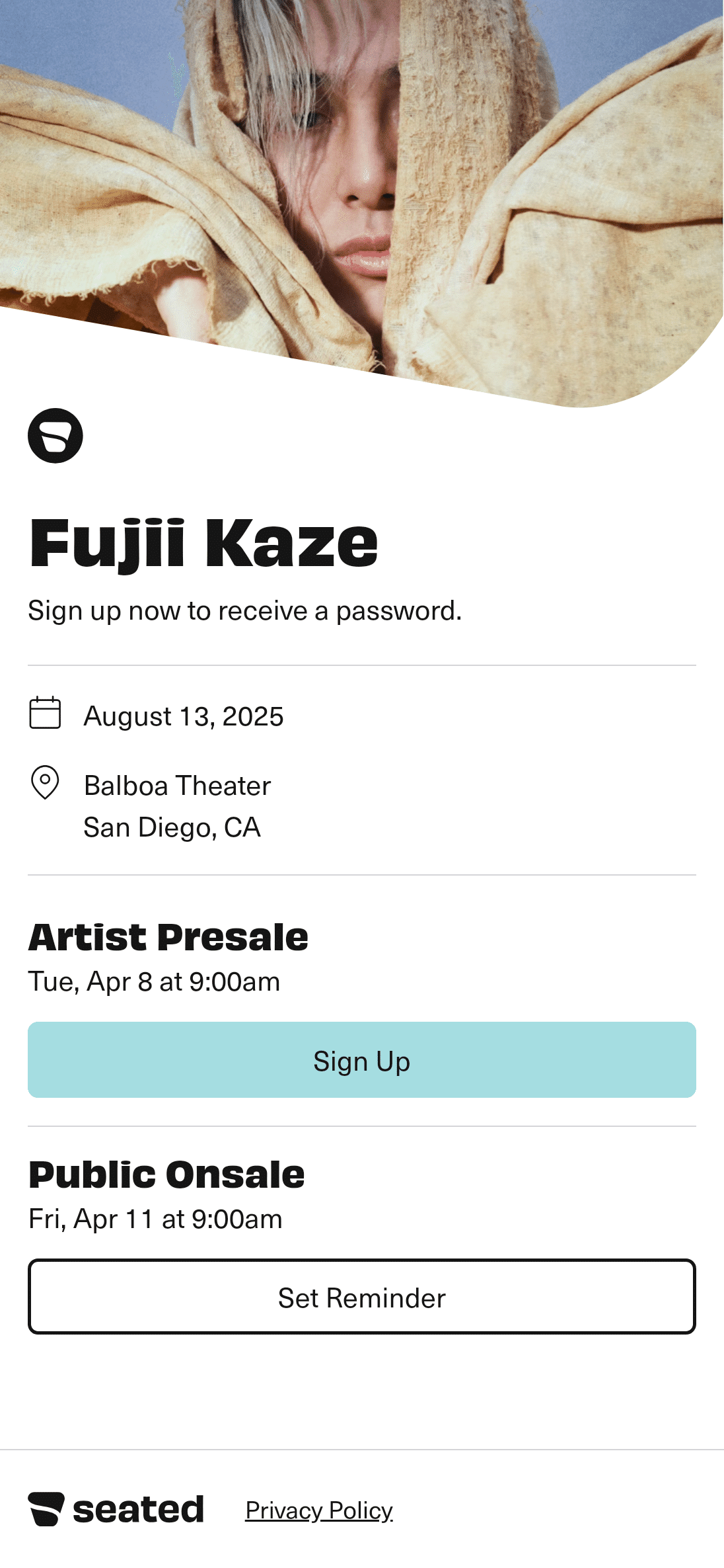 藤井風 North America Tour 2025 〜チケット編｜shiro