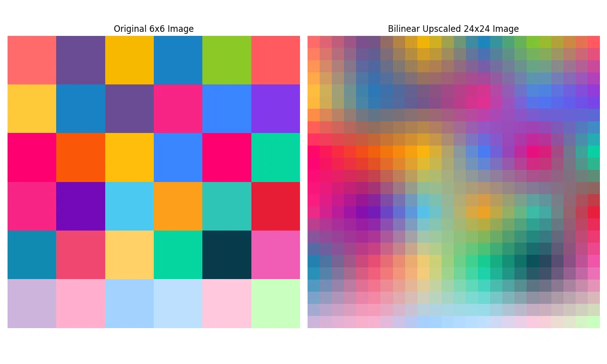sample block image of Bilinear upscaling