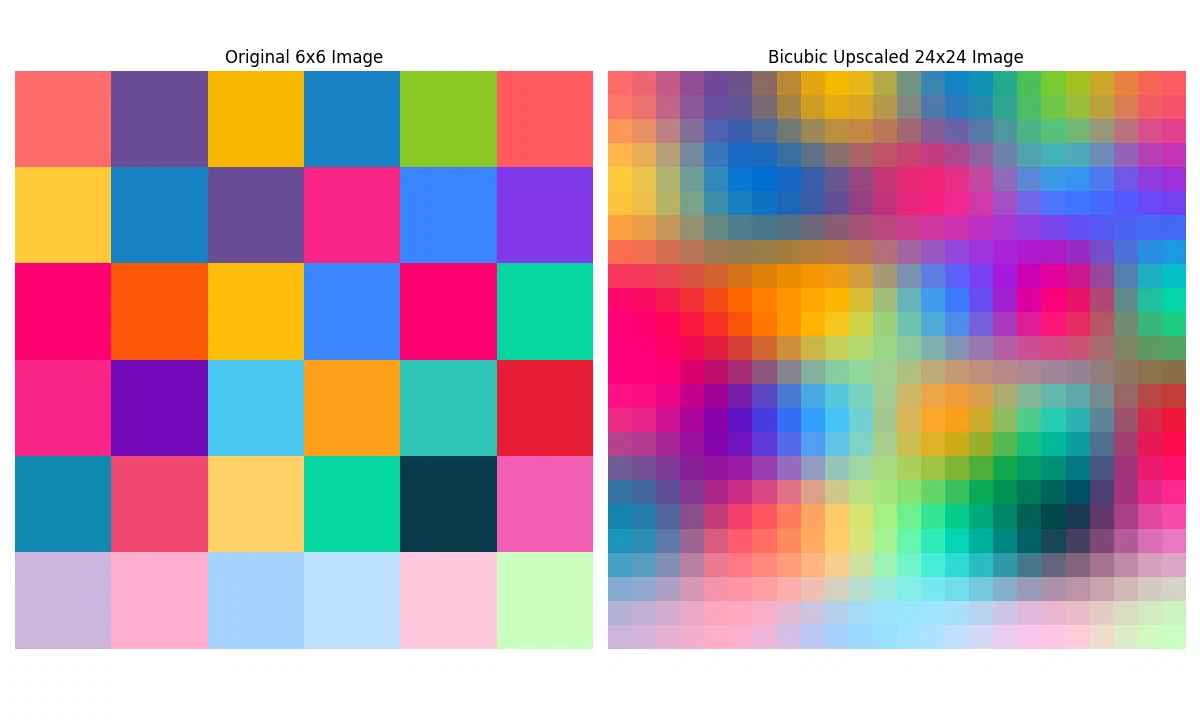 sample block image of Bicubic upscaling