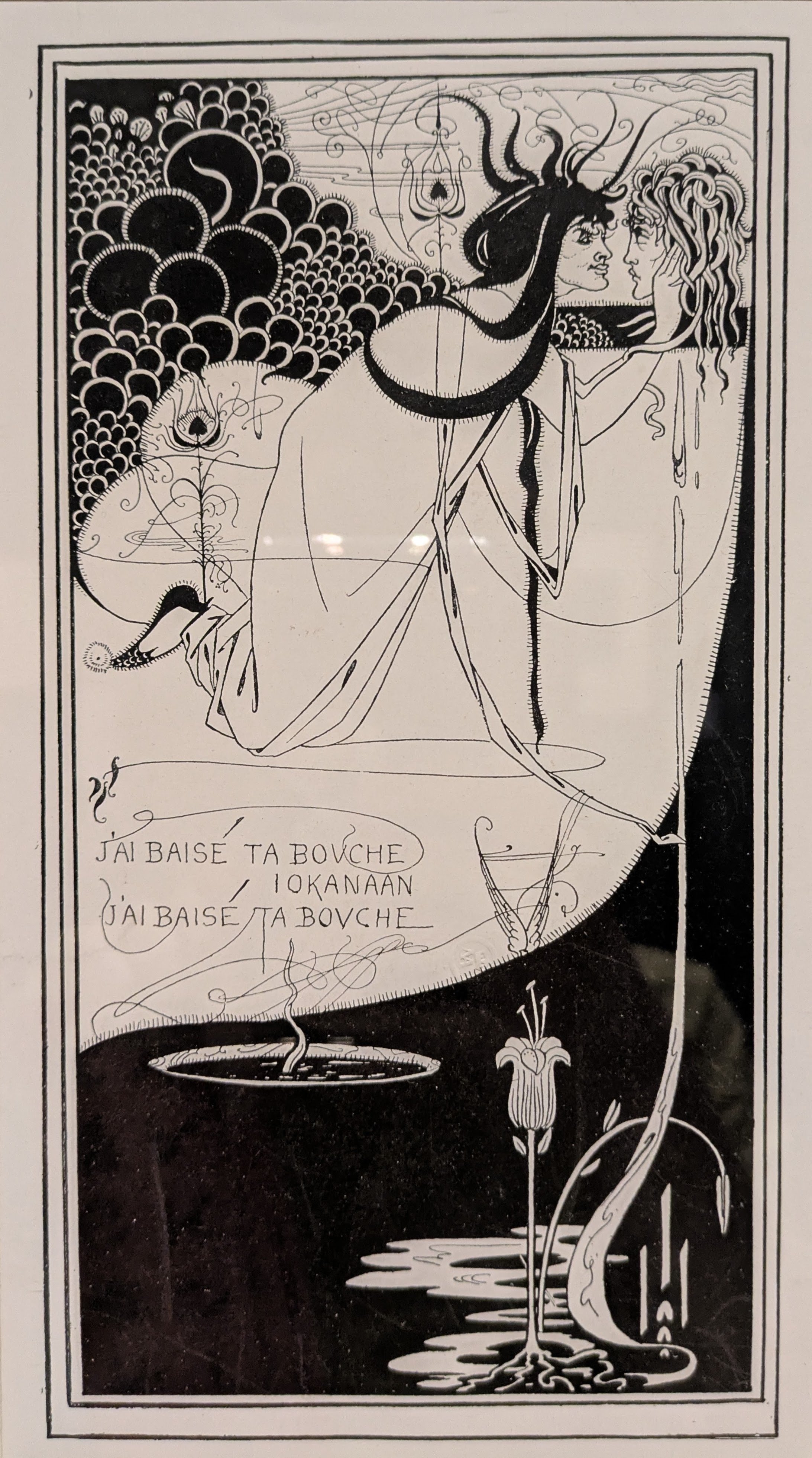 展覧会出品 夭折オーブリー・ビアズリー「サロメ」ラインブロク 5点セット 展覧会出品 夭折オーブリー・ビアズリー「サロメ」ラインブロク 5点セット