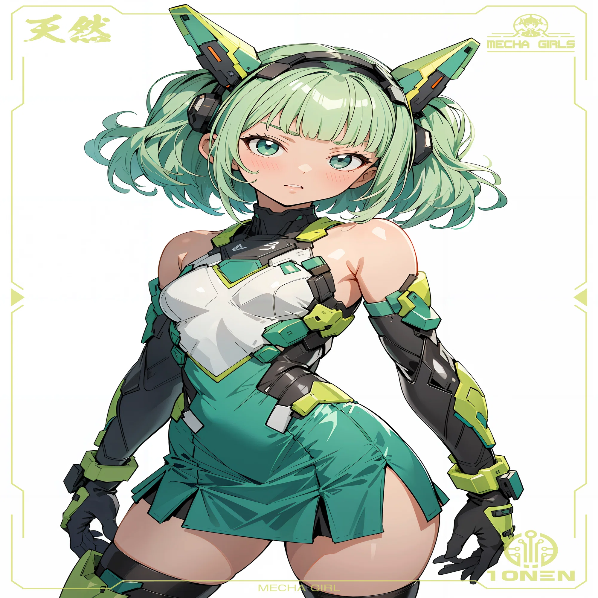 ［現代美術］Effect girl Illustrations from April 9, 2025｜てんねん｜AIイラストクリエイター